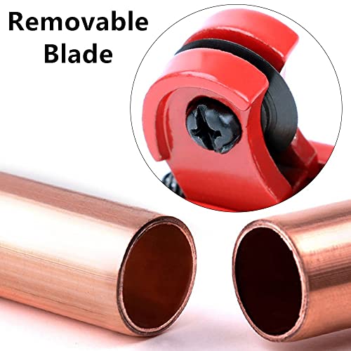 Mini Copper Pipe Tubing Cutter - Adjustable Mini Tube Cutter for Copper Metal, Plastic, Brass, Thin Stainless Steel for （1/8 inch -7/8 inch）/ (3-22mm) OD Pipes)