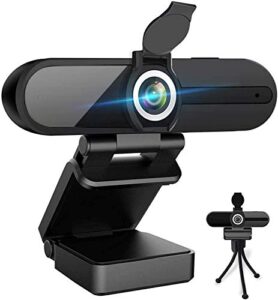 4k webcam, hd webcam 8mp- laptop pc desktop computer web camera with microphone, usb webcams for video calling recording streaming video conference, webcam with mini tripod,privacy shutter.