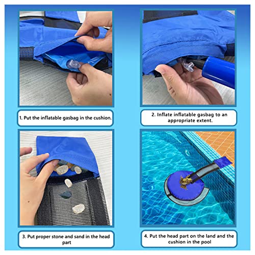 DIY RESIN 2 Pack Animal Saving Escape Ramp Critters for Pools and Spas, Frog Saver Swimming Pool, Floating Rescues Tool Outdoor Toads Critters, Reduces Pool Maintenance Needs (Blue), (D-12)