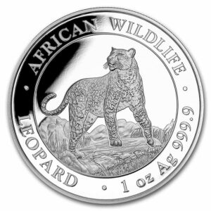 2022 somalia 1 oz silver african wildlife leopard 100 shillings seller bu