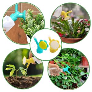 4 Pack Bottle Cap Sprinkler Bottle Watering Spout Plant Dual Head Bottle Bonsai Watering Can for Indoor Seedlings Plant Garden Tool