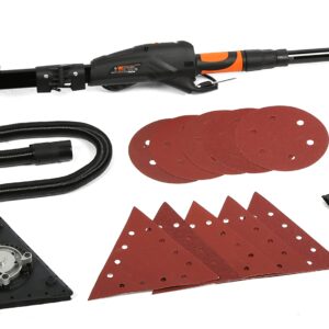 WEN DW5084 5-Amp 2-in-1 Variable Speed Dual-Head Drywall Sander with 15-Foot Dust Hose , Black