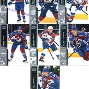 2021-22 Upper Deck Complete (Series 1 & 2) Colorado Avalanche Veteran Team Set of 13 Cards: J.T. Compher(#45), Joonas Donskoi(#46), Samuel Girard(#47), Nazem Kadri(#48), Gabriel Landeskog(#49), Cale Makar(#50), Devon Toews(#51), Andre Burakovsky(#295), Bo