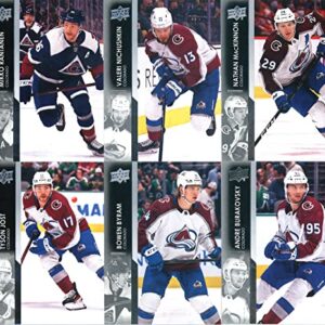 2021-22 Upper Deck Complete (Series 1 & 2) Colorado Avalanche Veteran Team Set of 13 Cards: J.T. Compher(#45), Joonas Donskoi(#46), Samuel Girard(#47), Nazem Kadri(#48), Gabriel Landeskog(#49), Cale Makar(#50), Devon Toews(#51), Andre Burakovsky(#295), Bo