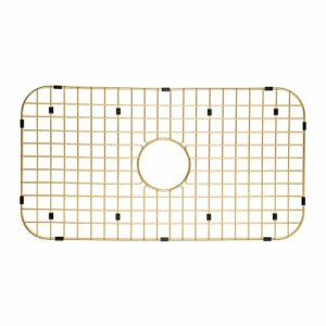 starstar sinks protector matte gold 304 stainless steel kitchen sink bottom grid, rack (26 l x 14-3/8 w)