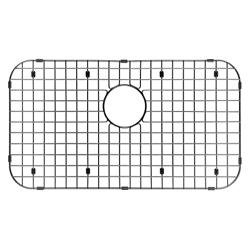 STARSTAR Sinks Protector Matte Black 304 Stainless Steel Kitchen Bottom Protector Grid, Rack For The Sink 26" x 14.375"