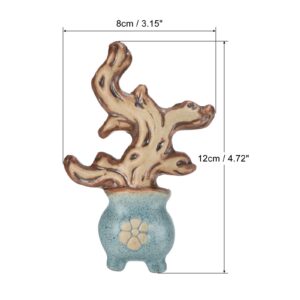 PATIKIL Ceramic Tree Branch #E, 2 Pack Artificial Trunk for Succulent Planter Flower Pot Micro Landscape