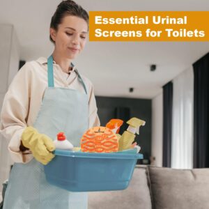 Fragrant Fresh Urinal Screen Deodorizer, Fresh Scented Urinal Screen With Easy Fit & Multiple use (Orange, 15 Pack)