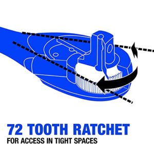 TR TOOLROCK 3PCS Ratchet Set，1/4" 3/8" 1/2-Inch Drive Socket Wrench 72-Tooth Quick-Release Reversible CR-V Gear Torque Spanner with Soft Grip Handle Hand Tools…