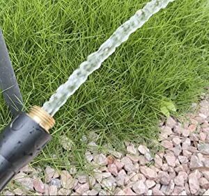 SANFU Hybrid Garden Water Hose 5/8 IN X 25 FT, 180PSI, Heavy Duty, Lightweight, Flexible Non-Kinking with Swivel Grip Handle Female and 3/4" GHT Solid Brass Fittings, Drinking Water Hose For RV, Azure