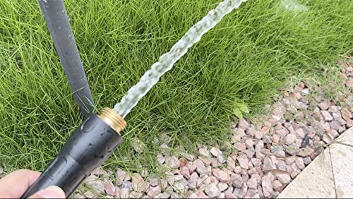 SANFU Hybrid Garden Water Hose 5/8 IN X 25 FT, 180PSI, Heavy Duty, Lightweight, Flexible Non-Kinking with Swivel Grip Handle Female and 3/4" GHT Solid Brass Fittings, Drinking Water Hose For RV, Azure