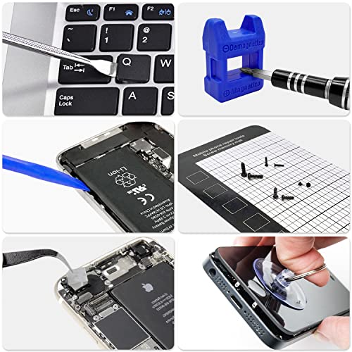 Precision Screwdriver Set TOPWAY PC Building Tool Kit with 123 Bits- 146IN1 Computer Repair Tool Kit with Magnetic Pad for Laptop iPhone MacBook iPad PS4 Xbox Game Controller Toys Electronics