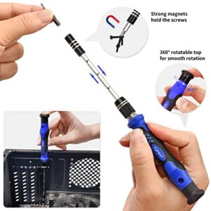 Precision Screwdriver Set TOPWAY PC Building Tool Kit with 123 Bits- 146IN1 Computer Repair Tool Kit with Magnetic Pad for Laptop iPhone MacBook iPad PS4 Xbox Game Controller Toys Electronics