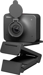 obsbot meet 1080p 60fps webcam, full hd auto-focus & ai-powered framing computer camera, background replacement, hdr, adjustable fov, webcam for conferencing, video calling, live sreaming, pc, laptop