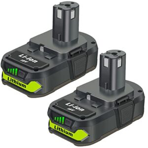 batino 2 pack 4.0ah p103 18v replacement battery for ryobi 18 volt one+ lithium ion battery p102 p104 p105 p107 p108 p109 p190 compatible with ryobi 18 volt cordless power tools
