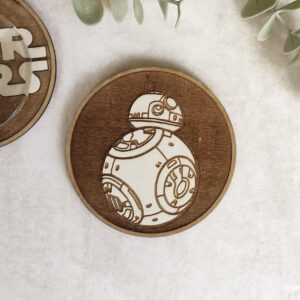 Set of 6 Wood Coasters - Star Wars Collection