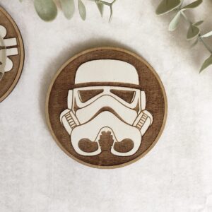 Set of 6 Wood Coasters - Star Wars Collection