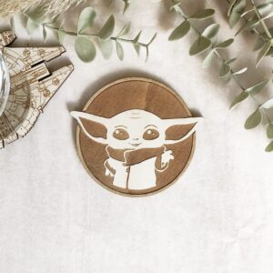 Set of 6 Wood Coasters - Star Wars Collection