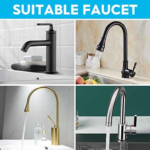 Silicone Faucet Handle Drip Catcher Tray,Sink Protectors for Kitchen Sink,Faucet Sink mats,Faucet Handle drip Catcher,Sink Splash Guard Accessories (Gray)