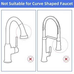 iFealClear Kitchen Faucet Head Replacement, 3 Modes Pull Down Faucet Spray Head Replacement Compatible with Moen Delta Kitchen Sink Faucet, 9 Adapters Available, Oil Rubbed Bronze