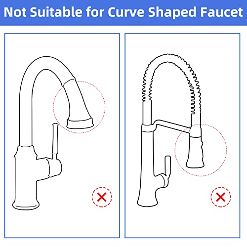 iFealClear Kitchen Faucet Head Replacement, 3 Modes Pull Down Faucet Spray Head Replacement Compatible with Moen Delta Kitchen Sink Faucet, 9 Adapters Available, Oil Rubbed Bronze