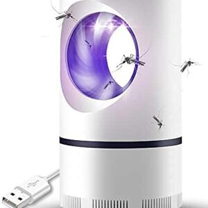 Ckyuna Indoor Mosquito Trap Mosquito Killer Trap USB Mosquito Lamp, Effectively Trapping Mosquitoes, Gnats, Flies, Tiny Insects, LED Night Light for Home Bedroom Office (White)