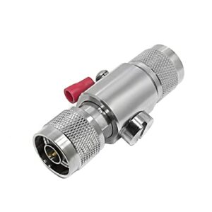 lightning arrestor n male to male 50 ohm 0-6ghz with 90v gas tube coaxial wifi lightning arrester (lightning arrestor n male to male)