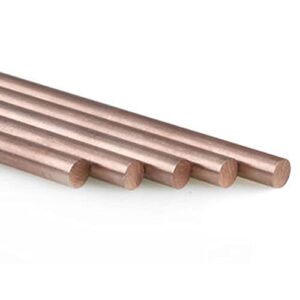 W80Cu20,Alloy Round bar, Tungsten Copper Alloy Welding Electrode Copper Rod Copper Tungsten Rod (12x200mm, 1)
