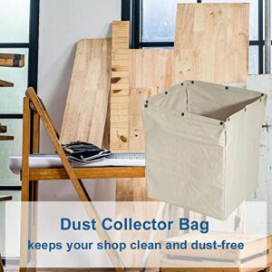 HQRP Dust Collector Bag compatible with most Open Stand Table Saws, replacement for ROCKLER 48649