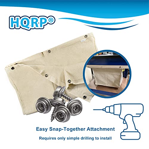 HQRP Dust Collector Bag compatible with most Open Stand Table Saws, replacement for ROCKLER 48649