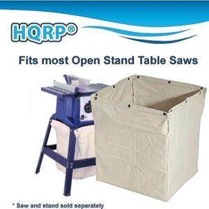 HQRP Dust Collector Bag compatible with most Open Stand Table Saws, replacement for ROCKLER 48649