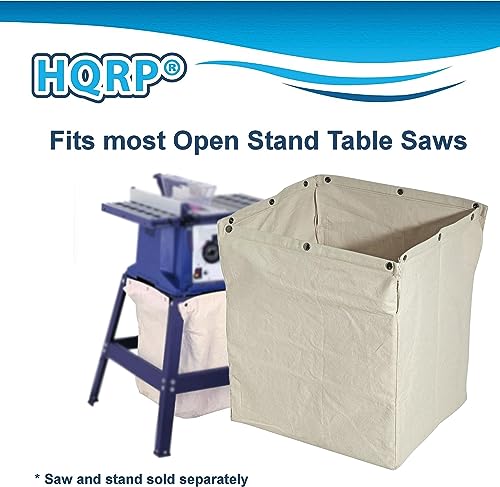 HQRP Dust Collector Bag compatible with most Open Stand Table Saws, replacement for ROCKLER 48649