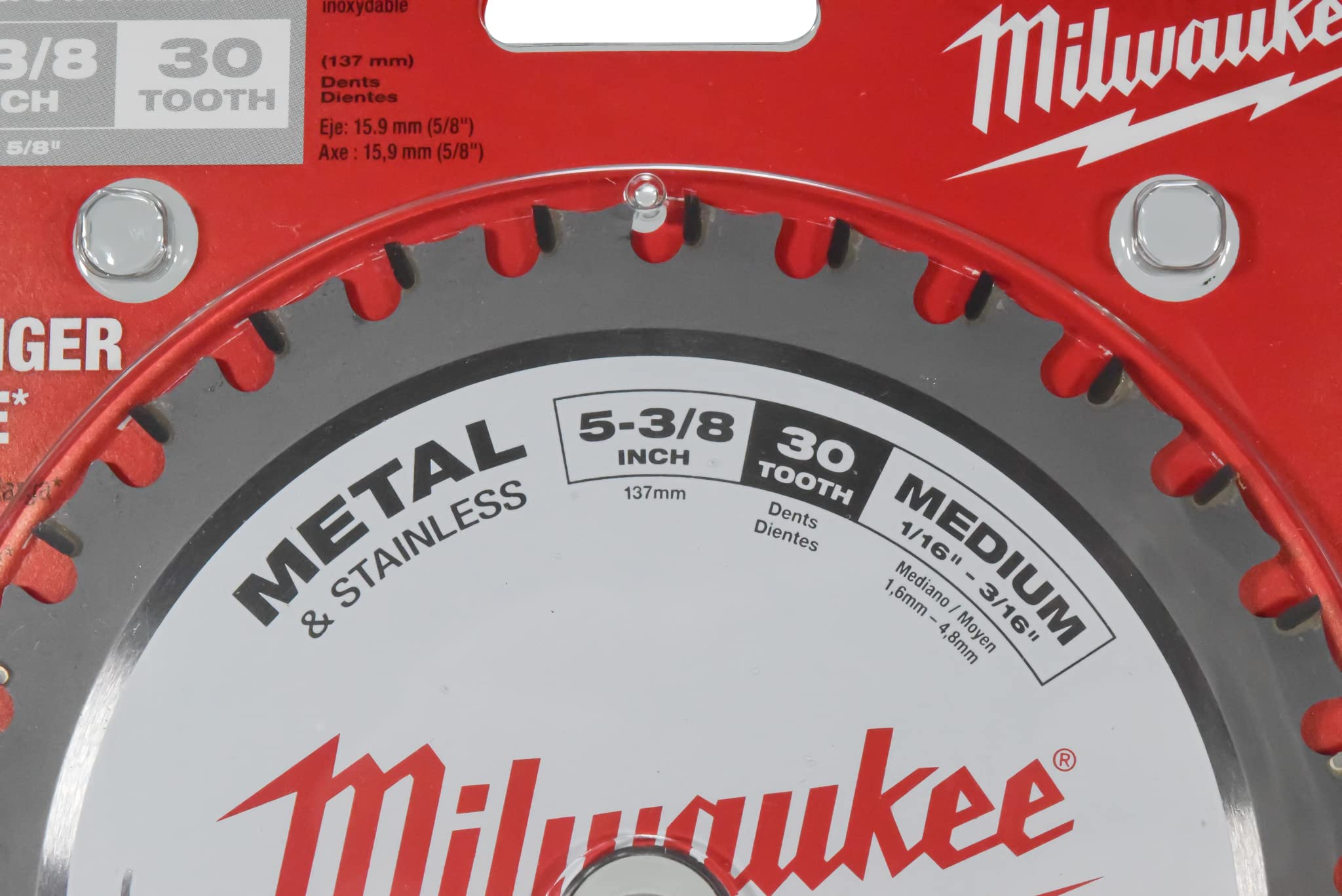 Milwaukee 48-40-4205 5-3/8 in. x 30 Carbide Teeth Metal and Stainless Cutting Circular Saw Blade