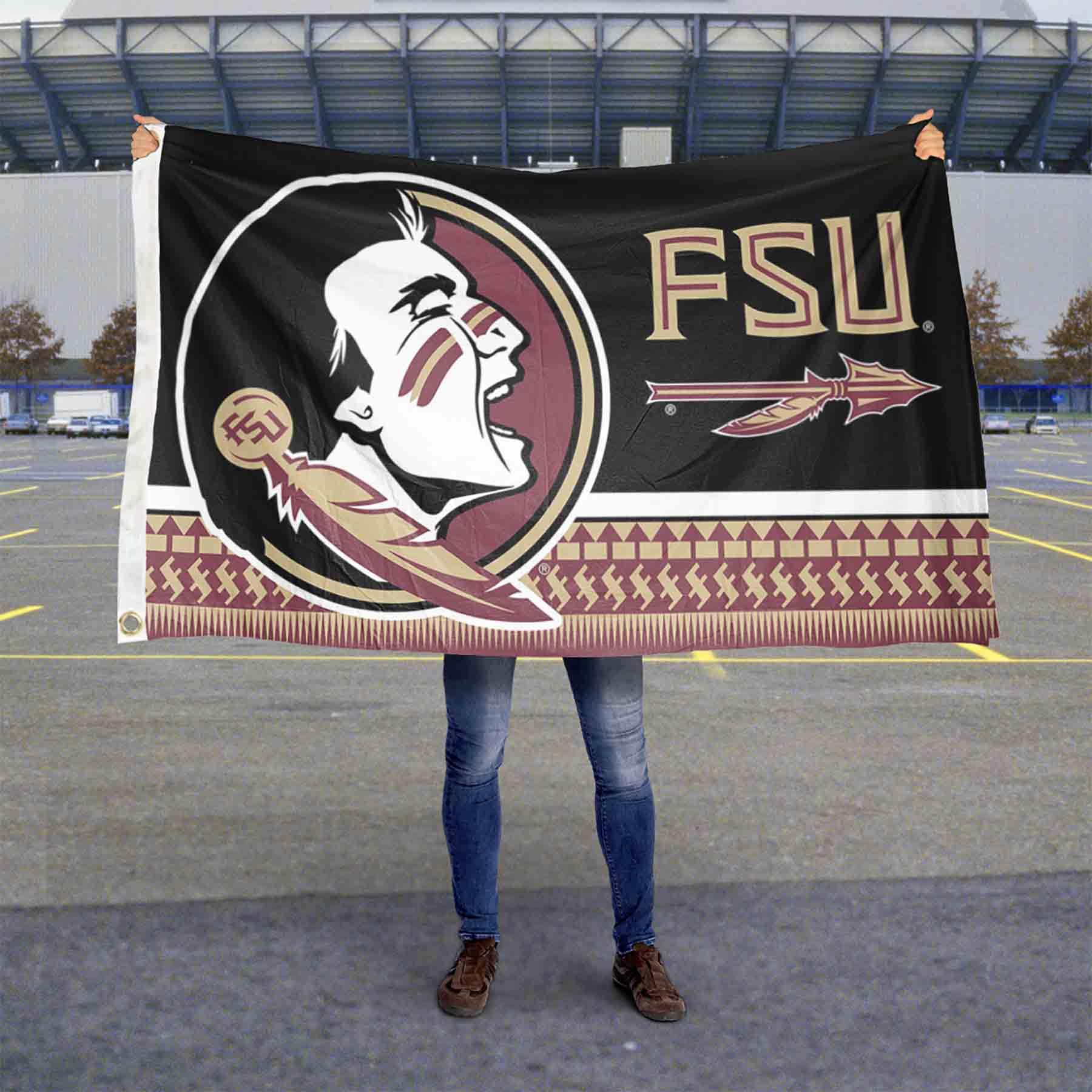 College Flags & Banners Co. Florida State FSU Noles 3x5 Banner Flag