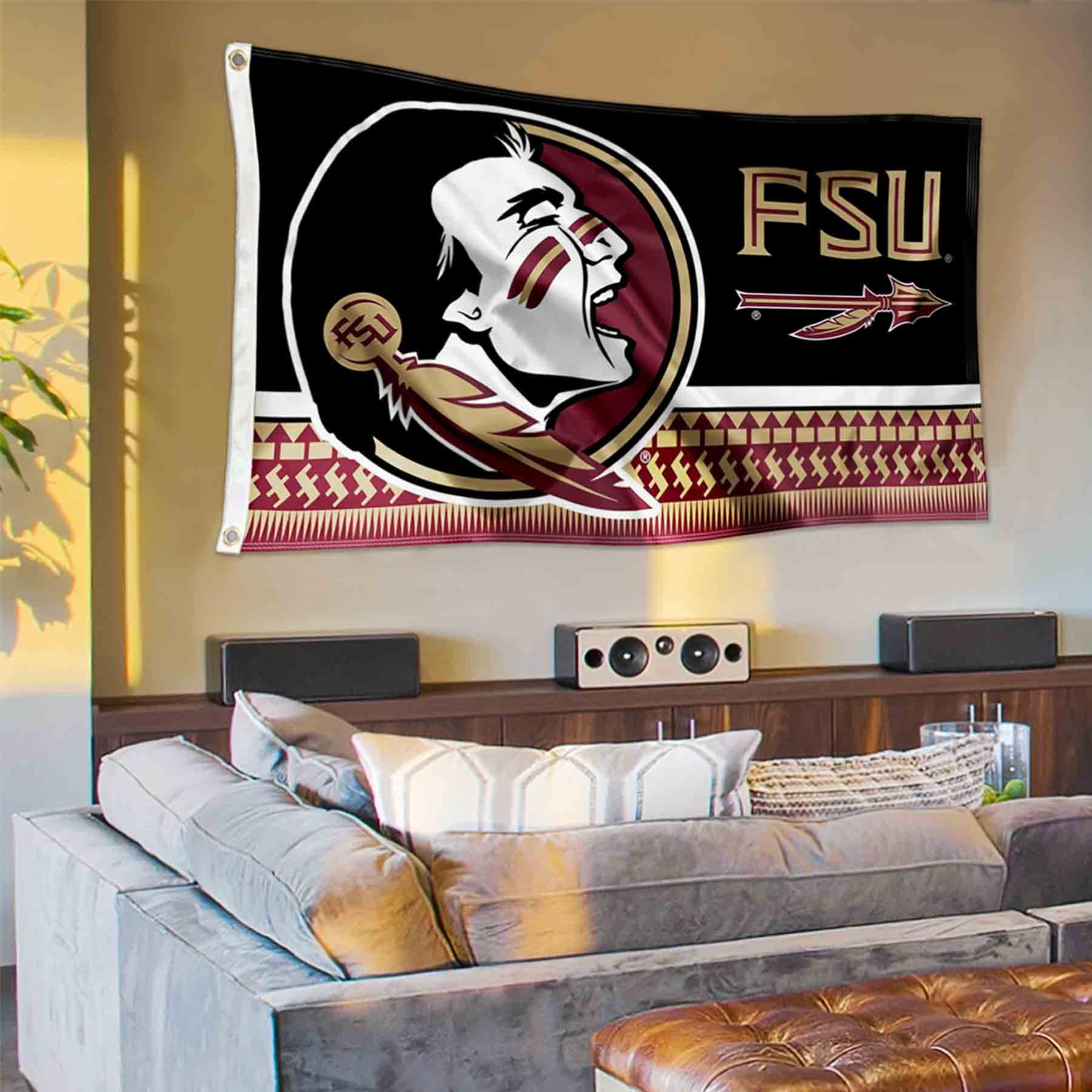 College Flags & Banners Co. Florida State FSU Noles 3x5 Banner Flag