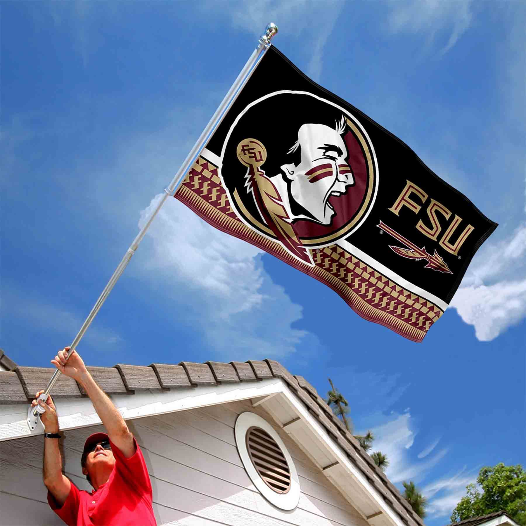 College Flags & Banners Co. Florida State FSU Noles 3x5 Banner Flag