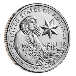 2022 P,D American Women, Washington Wilma Mankiller 2 Coin Set, P and D Quarter Uncirculated