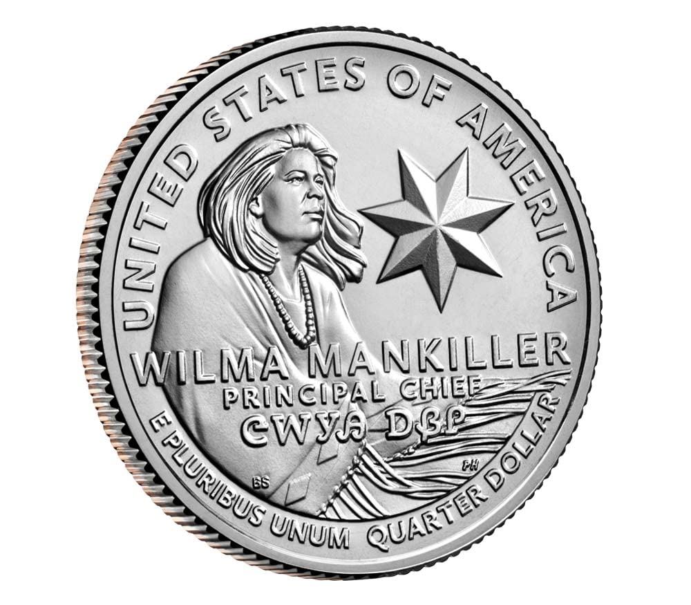 2022 P,D American Women, Washington Wilma Mankiller 2 Coin Set, P and D Quarter Uncirculated