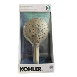 kohler prosecco modern handheld shower, brushed nickel, 3 settings, 72" hose