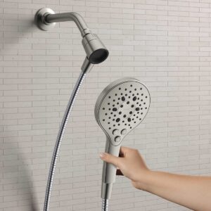 Kohler Prosecco Modern Handheld Shower, Brushed Nickel, 3 Settings, 72" Hose