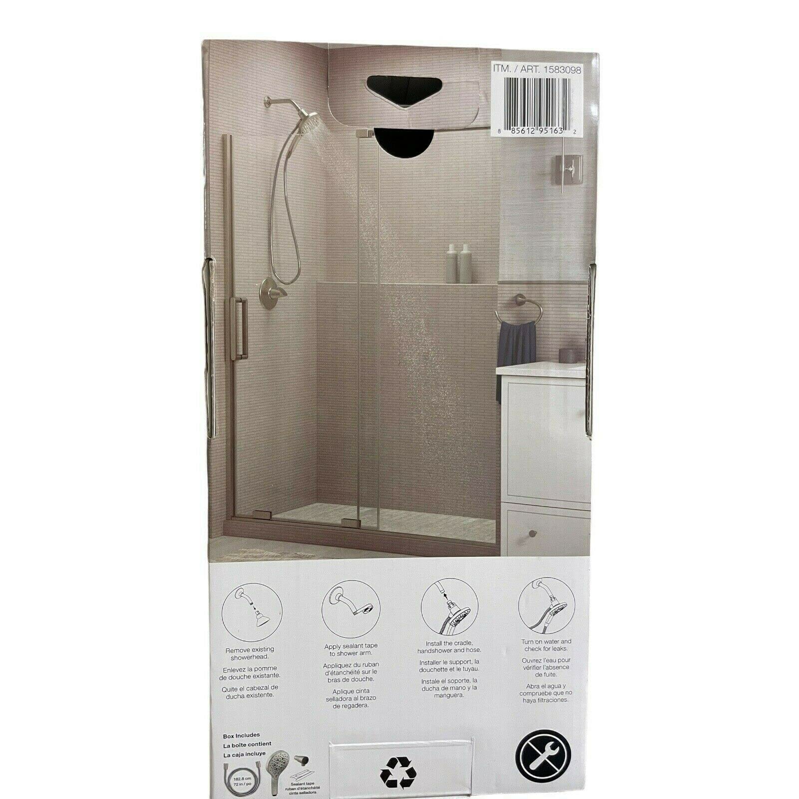 Kohler Prosecco Modern Handheld Shower, Brushed Nickel, 3 Settings, 72" Hose