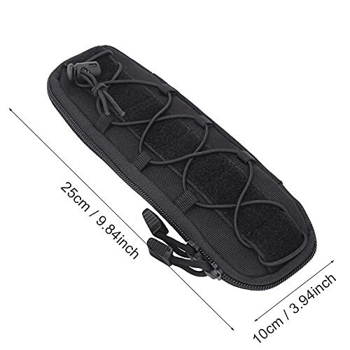 Gaeirt Army Knife Cover Bag, Practical Nylon Knife Cover Bag Lightweight Portable Protective for Camping for Fishing(Black Large)