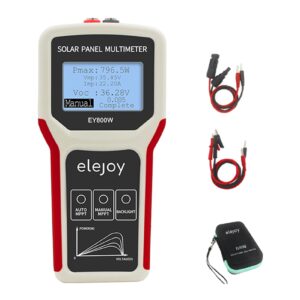 penchen portable handheld photovoltaic panel multimeter auto/manual mppt detection solar panel mppt tester with lcd backlight display open circuit voltage testing tool multiple safety protections
