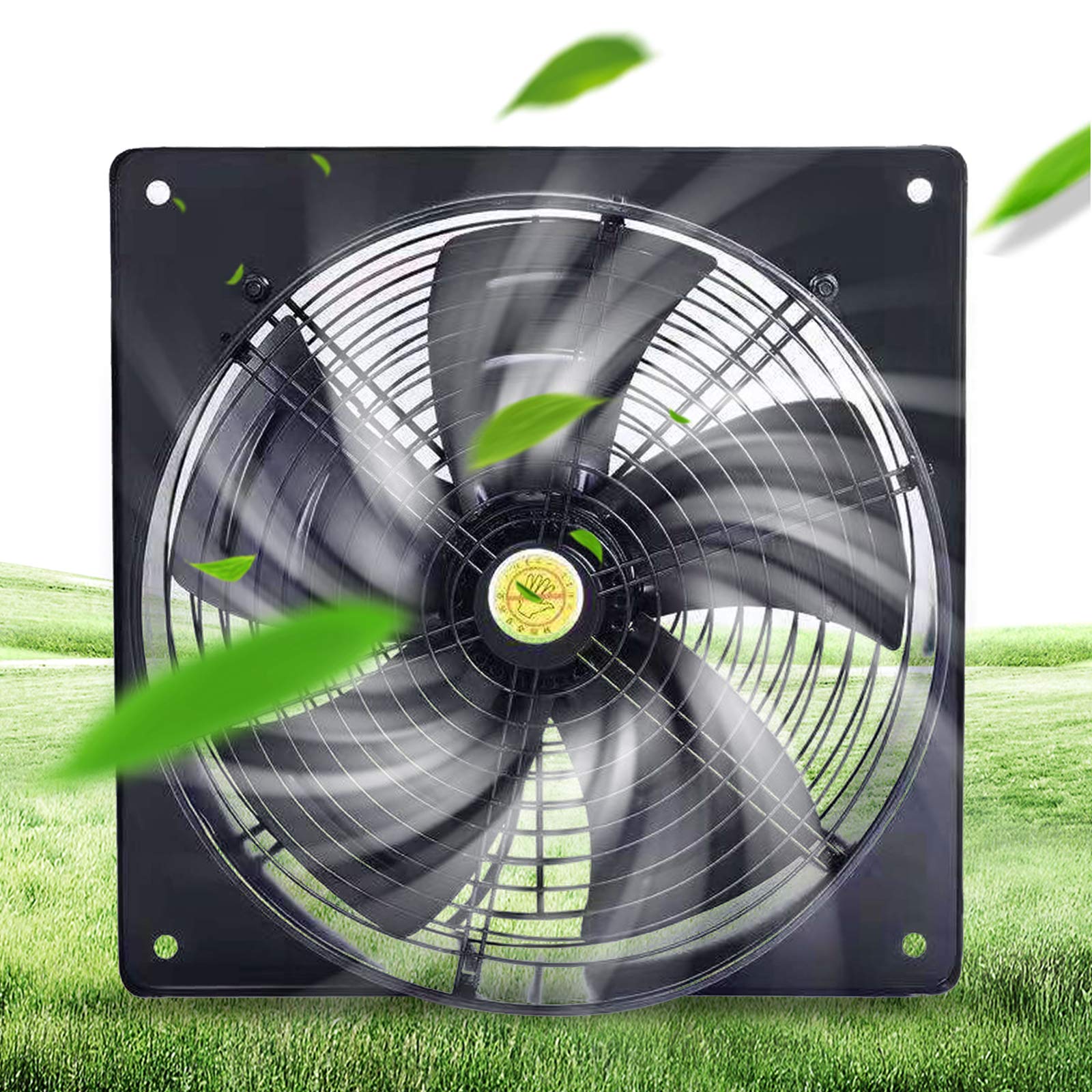 DNYSYSJ 10 Inch Through Wall Exhaust Fan, 120W 1088CFM 2600 RPM High Airflow Low Noise, Explosion-Proof Ventilation Extractor Fan Axial Fan for Kitchen, Basements, Garage, Warehouse and Workshop