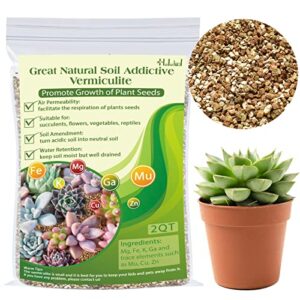 halatool 2 qt horticulture vermiculite professional soil addictive coarse grade vermiculite for plants gardening mushrooms seed starting