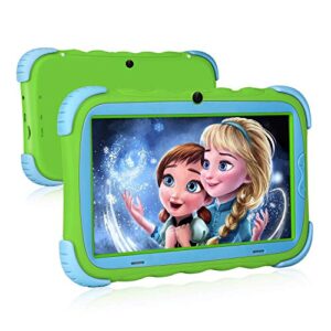 wainyok kids tablet, 7 inch eye protection ips screen, 2gb 16gb wifi tab, dual camera, bluetooth & kids-proof case android11 tablet