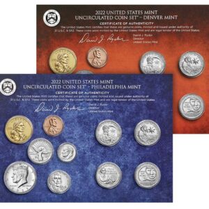2022 P, D U.S. Mint Uncirculated 20 Coin Mint Set Uncirculated