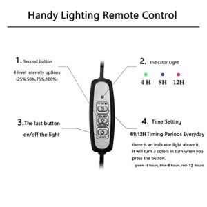 AREPK Aquarium Light Full Spectrum LED, for Under 3 Gallon Fish Tank, Light with Timer Auto On/Off, Betta Fish Tank,Indoor Plant Growth, Potted Plants, Succulent, Miniature Gardening Landscape (5)