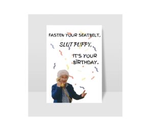 golden girl sophia birthday card, funny birthday card, happy birthday, girls birthday party, card for girls.