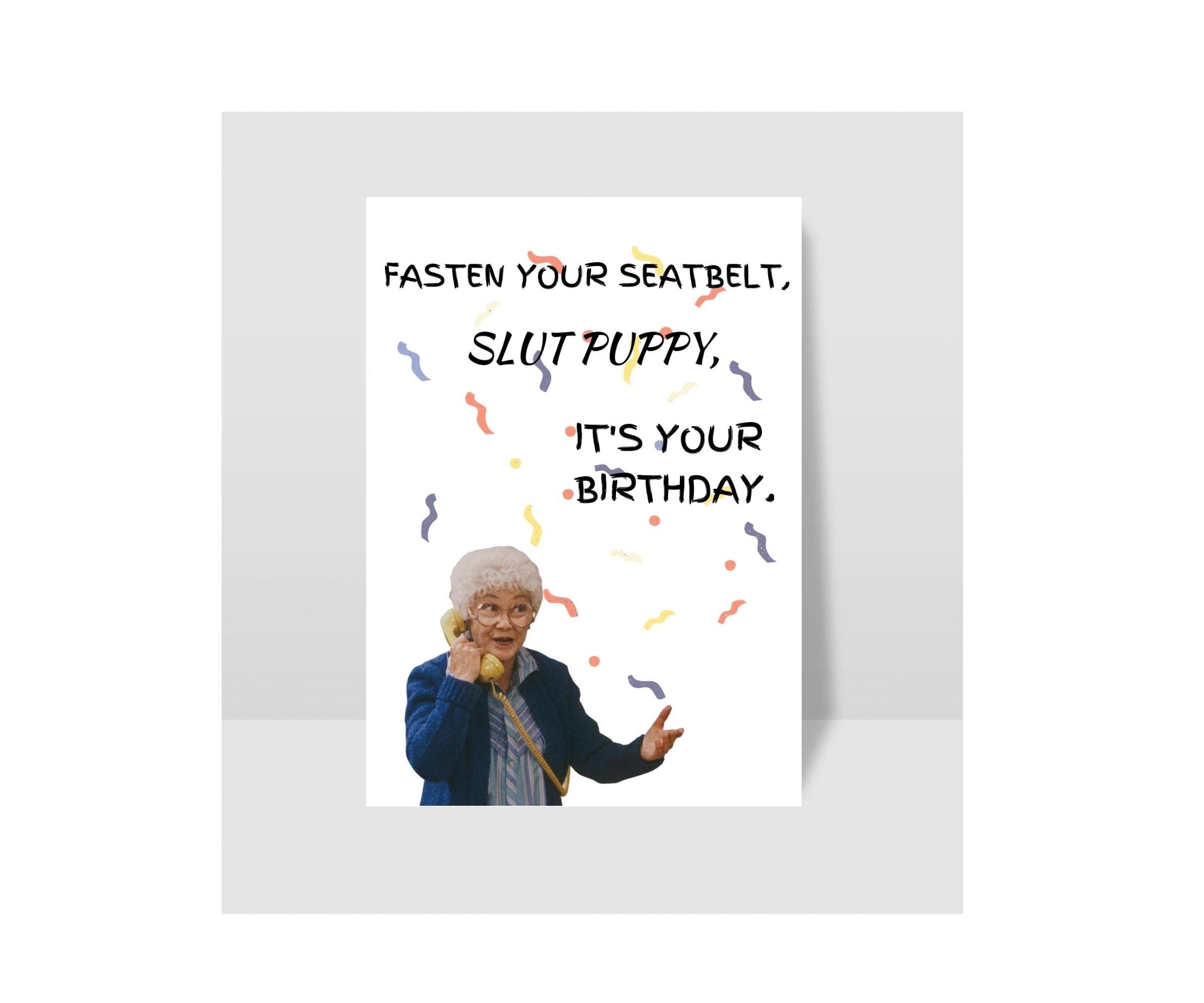 Golden Girl Sophia Birthday Card, Funny Birthday Card, Happy Birthday, Girls Birthday Party, Card for Girls.